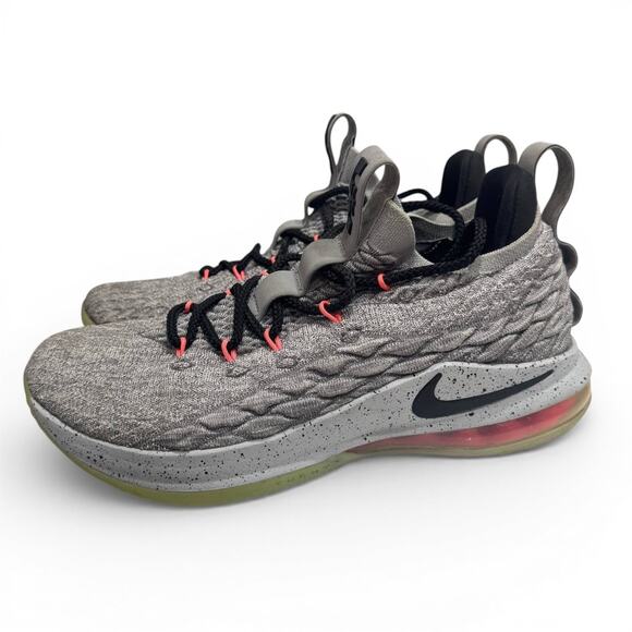 Nike LeBron 15 Low Grey Black Pink Men’s Basketball Shoes Size 9.5 AO1755-006 main image 5